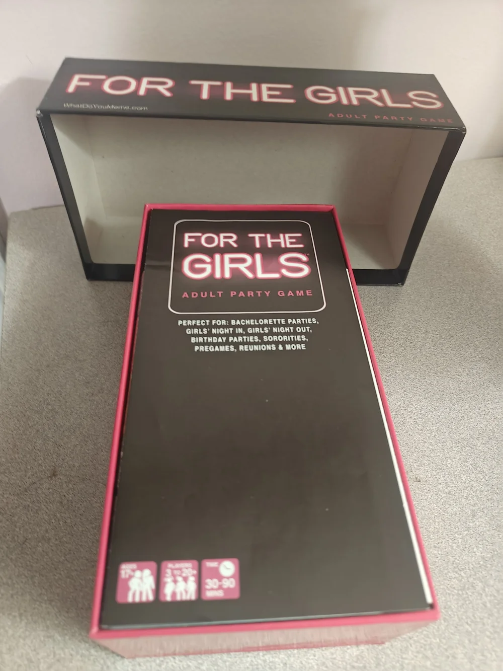 The Girls Adult Party Game - Black with Pink Accents